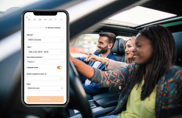 Compartir coche con compañeros de trabajo